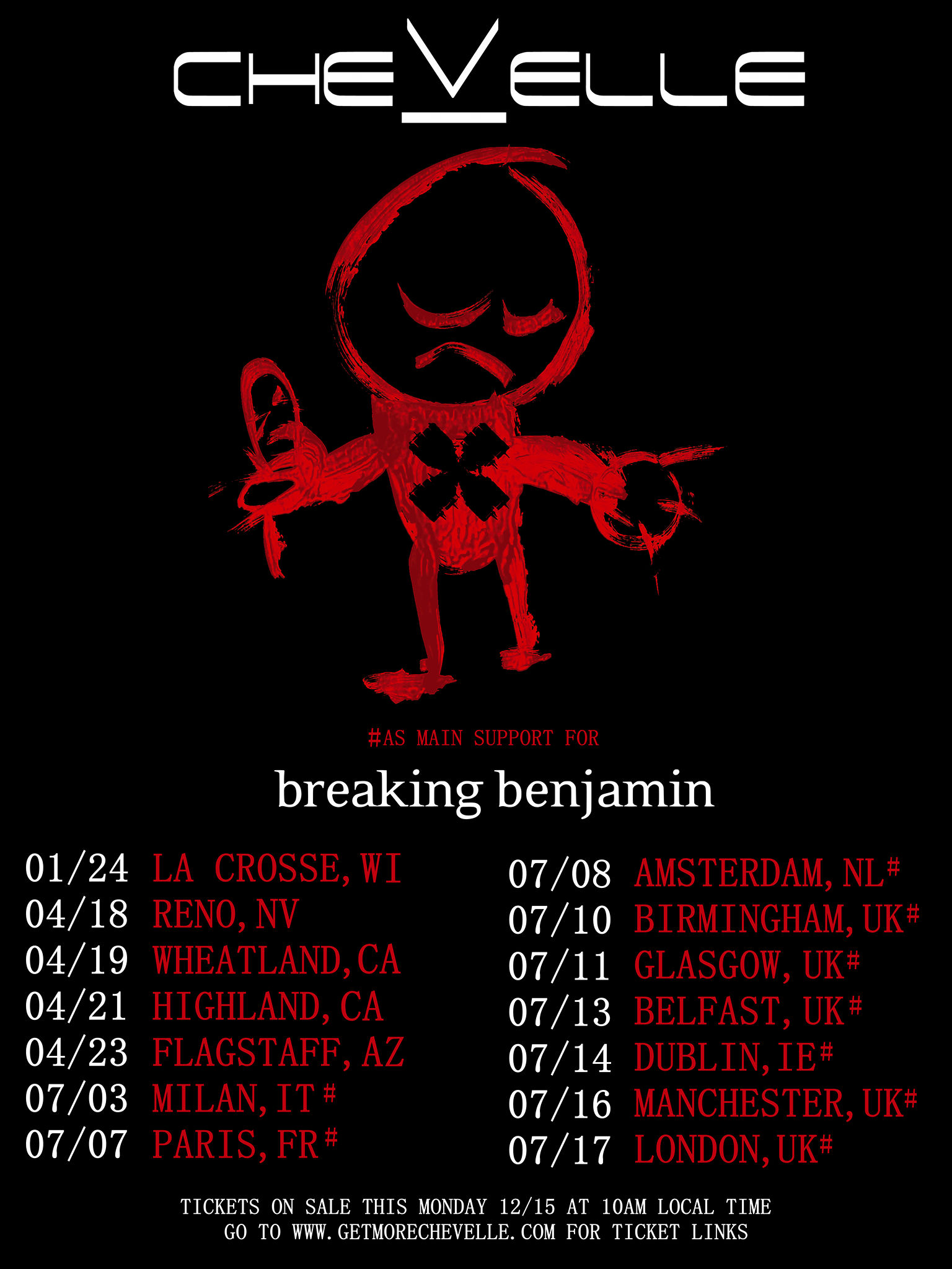 Chevelle Tour Poster 2026